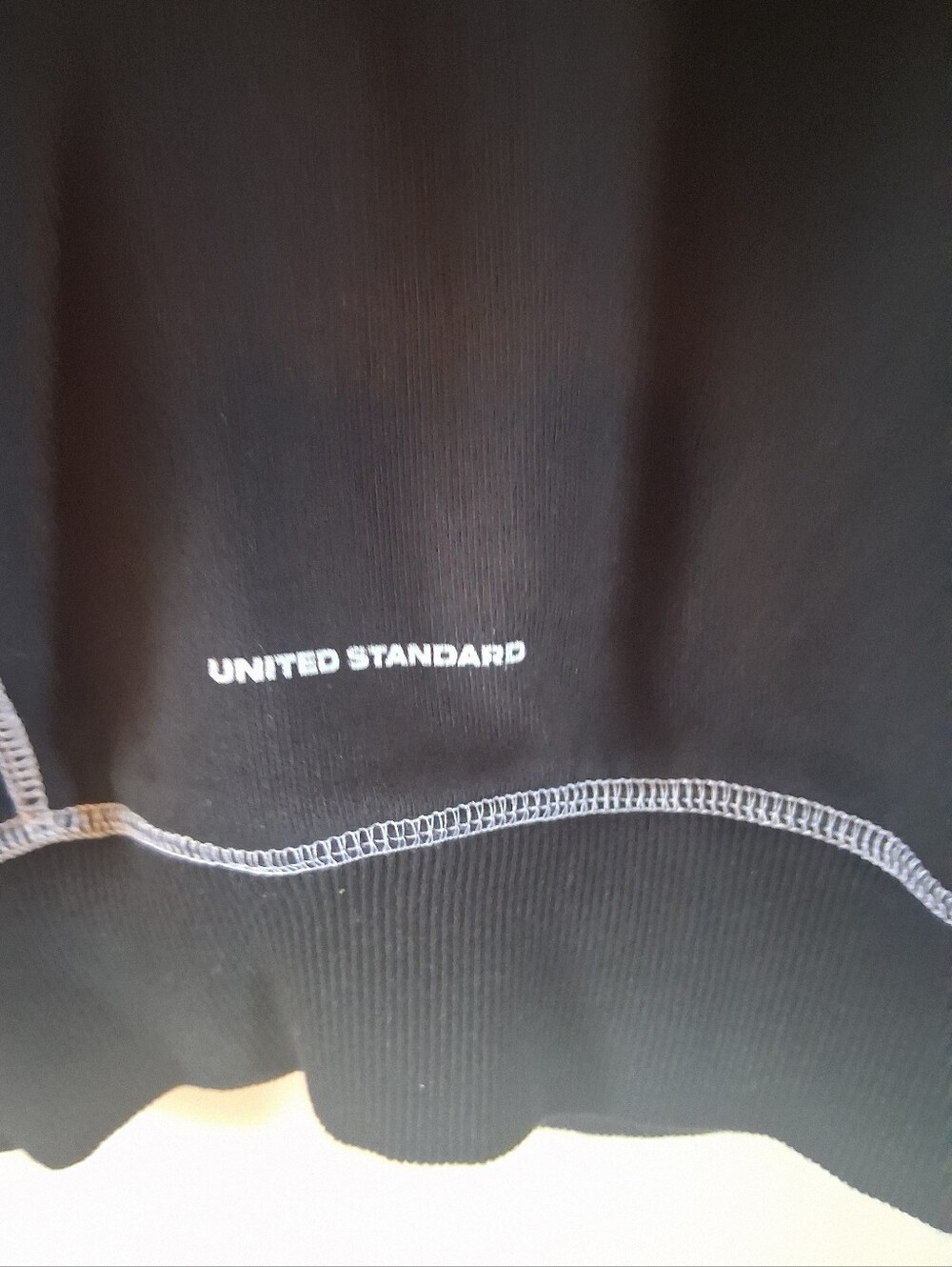 United Standard Material Boy Black Crewneck Sweatshirt Size XL P2P 26 - Picture 4 of 9